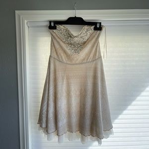 Free People Strapless dress with beading